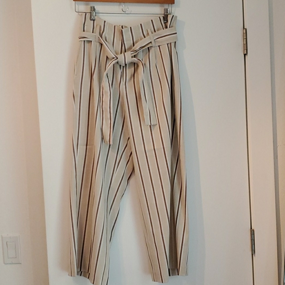 Cropped wide leg pants